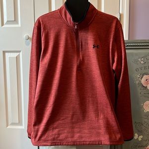 Mens Under Armor Long Sleeve 1/4 Zipper Collared Loose Fit  Coldgear XXL